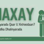 Maxay Dhalinyarada Qaar U Xishoodaan Xishoodka Dhalinyarada