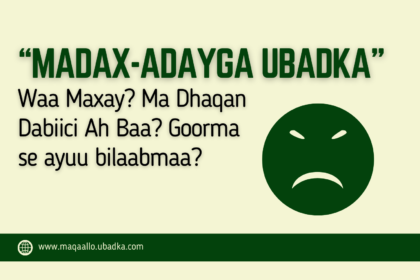 “Madax-Adayga Ubadka” Waa Maxay Ma Dhaqan Dabiici Ah Baa Goorma se ayuu bilaabmaa