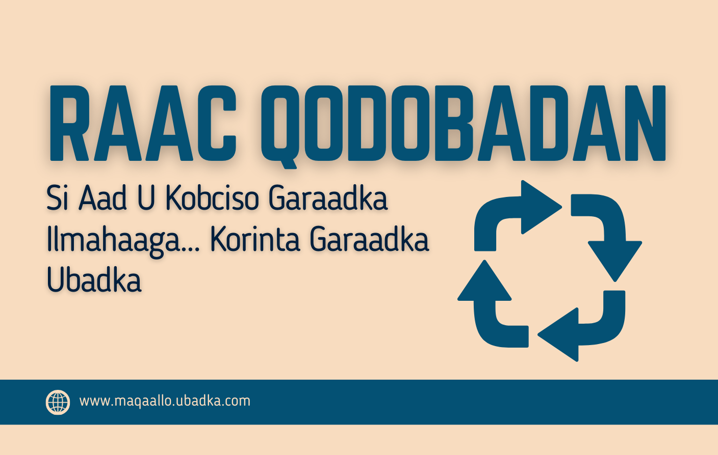 Raac Qodobadan Si Aad U Kobciso Garaadka Ilmahaaga... Korinta Garaadka Ubadka